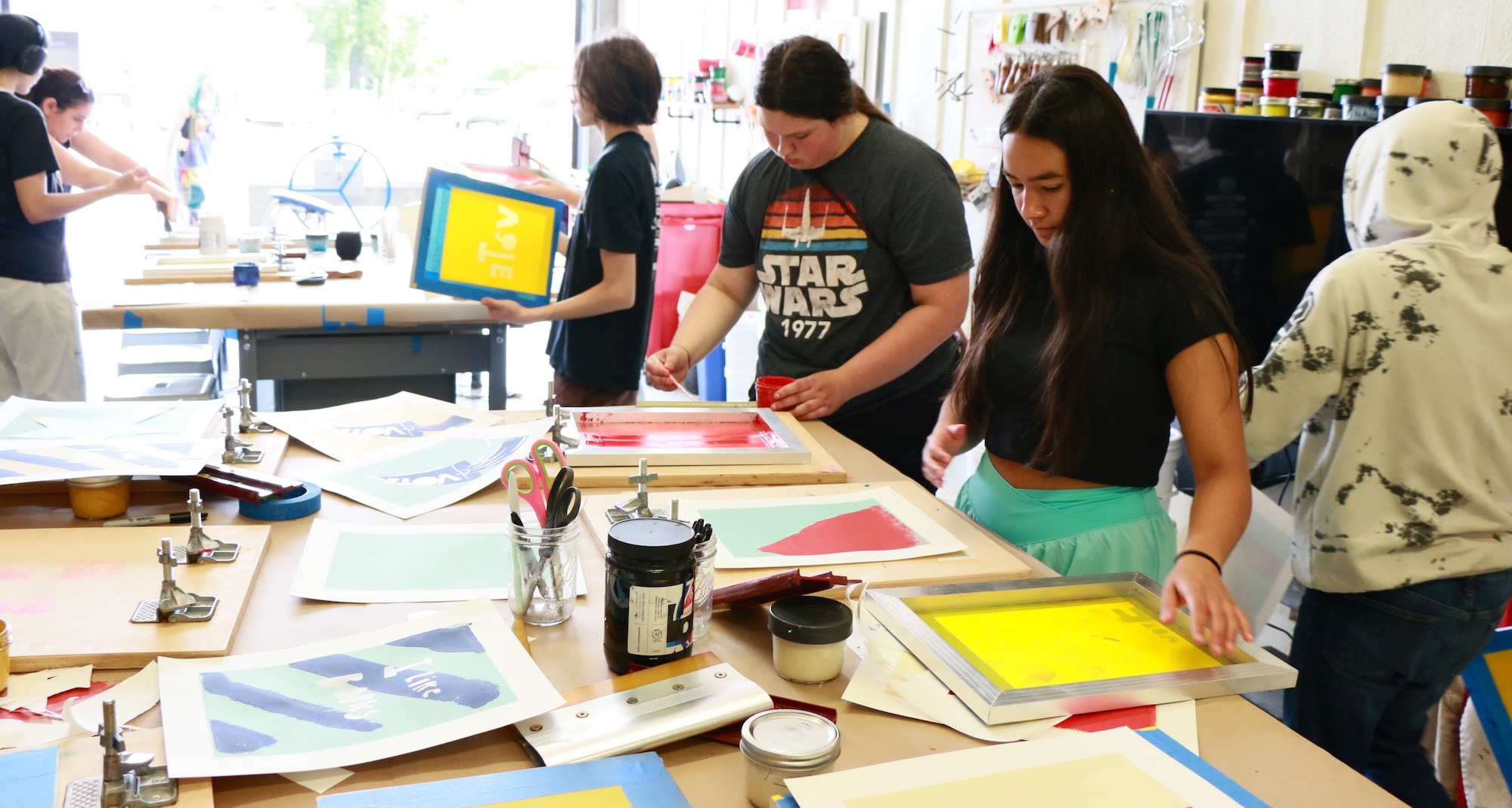 Screenprinting with Black River